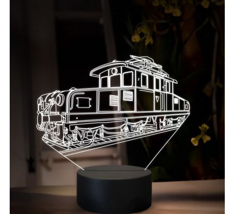 Beling 3D lampa, Elektrický rušeň GANZ eg, 16 barevná SXR30