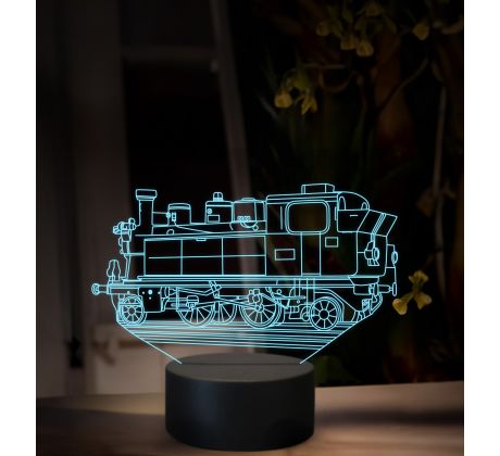 Beling 3D lampa, Parní lokomotiva 22.0, 16 barevná SXQ34