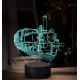 Beling 3D lampa, Parní lokomotiva 310.5 ''Kafemlejnek'', 16 barevná SXQ37