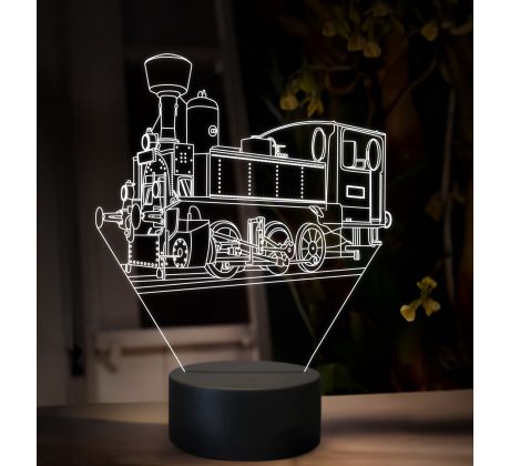 Beling 3D lampa, parní-rušeň-310.0-''Kafemlejnek', 16 barevná SXQ39