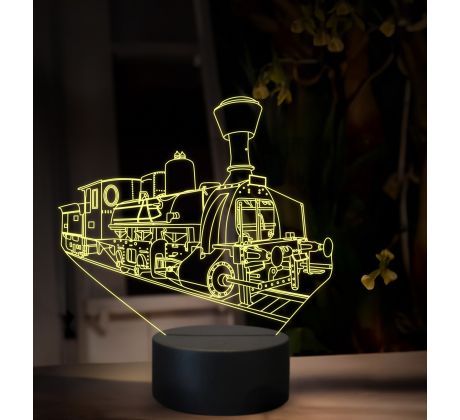 Beling 3D lampa, Parný rušeň 324.3'' Tři áčko, 16 barevná SXQ44