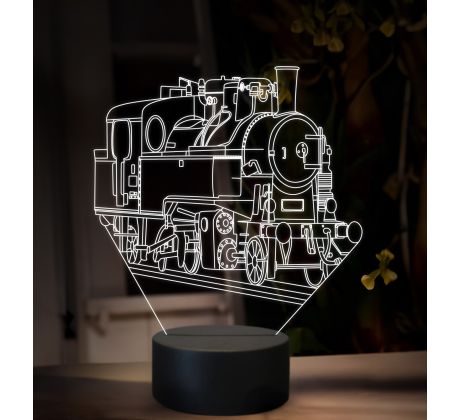 Beling 3D lampa, Parný rušeň 331.0-Uhranka-Maďarka, 16 barevná SXQ45