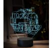Beling 3D lampa, Parný rušeň 331.0-Uhranka-Maďarka, 16 barevná SXQ45