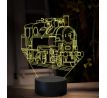 Beling 3D lampa, Parný rušeň 331.0-Uhranka-Maďarka, 16 barevná SXQ45