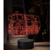 Beling 3D lampa, Parný rušeň 464.2 Rosnička, 16 barevná SXQ49