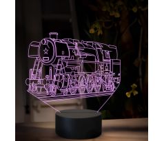 Beling 3D lampa, Parný rušeň 464.2 Rosnička, 16 barevná SXQ49