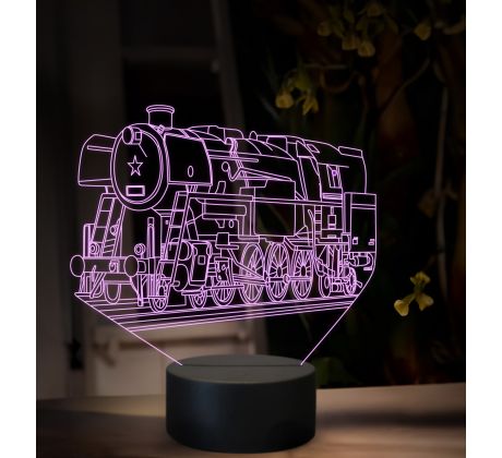 Beling 3D lampa, Parný rušeň 464.2 Rosnička, 16 barevná SXQ49