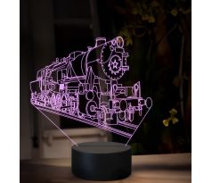 Beling 3D lampa, Parný rušeň 555.0, 16 barevná SXQ54