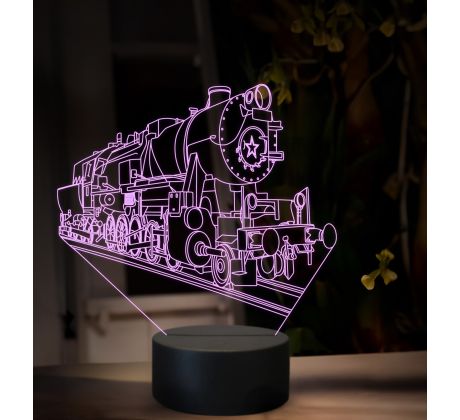 Beling 3D lampa, Parný rušeň 555.0, 16 barevná SXQ54