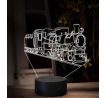 Beling 3D lampa, Parný rušeň Kč 4 Škoda, 16 barevná SXQ56
