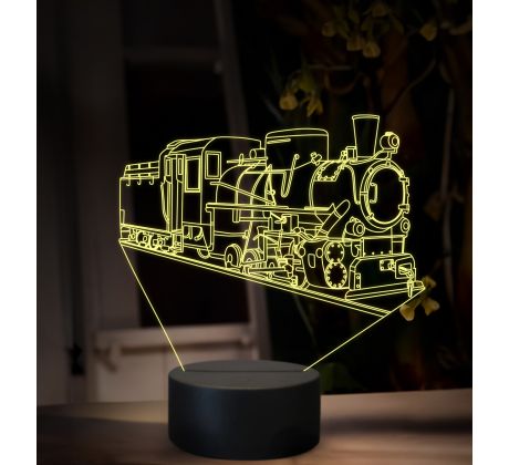 Beling 3D lampa, Parný rušeň Kč 4 Škoda, 16 barevná SXQ56