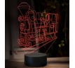 Beling 3D lampa, Parný rušeň U34.9, 16 barevná SXQ57