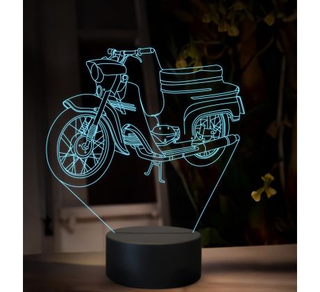 Beling 3D lampa, Jawa 50 typ 05, 16 barevná ZZ72