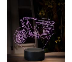 Beling 3D lampa, Jawa 50 typ 21 , 16 barevná ZZ74