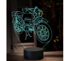 Beling 3D lampa, Jawa 50 typ 23 , 16 barevná ZZ75