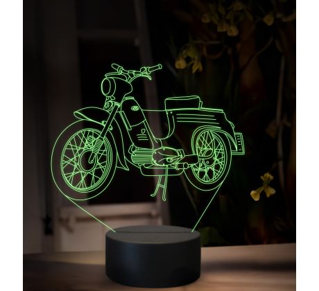 Beling 3D lampa, Jawa 50 typ 555, 16 barevná ZZ76