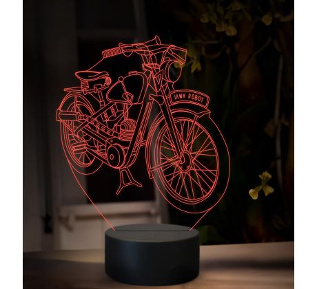 Beling 3D lampa, JAWA 100 Robot, 16 barevná ZZ77