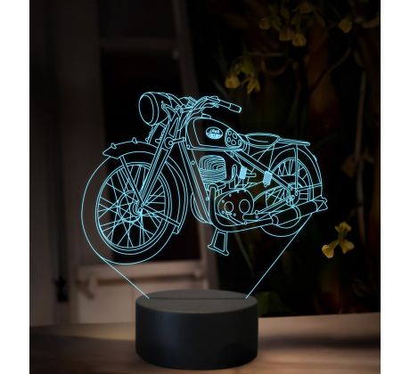 Beling 3D lampa, JAWA 250 Duplex Block, 16 barevná ZZ79