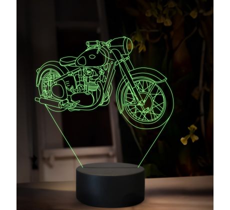 Beling 3D lampa, Jawa 500 OHC Typ 15, 16 barevná ZZ83