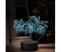 Beling 3D lampa, Jawa 500 OHV Rumpál, 16 barevná ZZ86