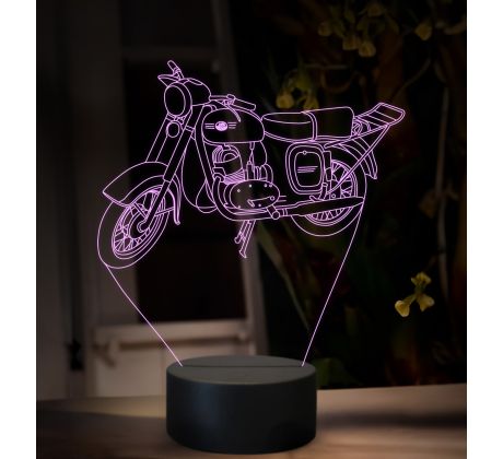 Beling 3D lampa, Jawa Cezeta 175, 16 barevná ZZ88
