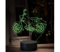 Beling 3D lampa, Jawa New Pionýr 555, 16 barevná ZZ90