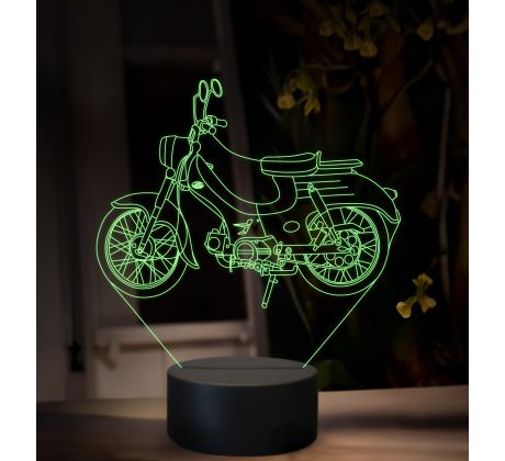 Beling 3D lampa, Jawa New Pionýr 555, 16 barevná ZZ90