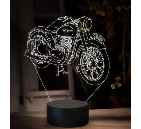 Beling 3D lampa, Layer JAWA 250 typ 11 perak11, 16 barevná ZZ92