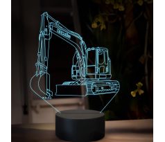 Beling 3D lampa, Komatsu PC138, 16 barevná, BA10