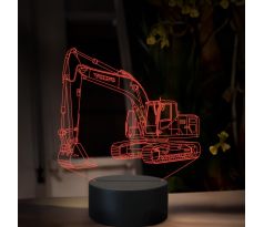 Beling 3D lampa, Volvo EC220, 16 barevná, BA15