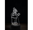 Beling 3D lampa, Abraham Simpson, 16 barevná, SP01
