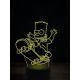 Beling 3D lampa, Bart Simpson, 16 barevná, SP04