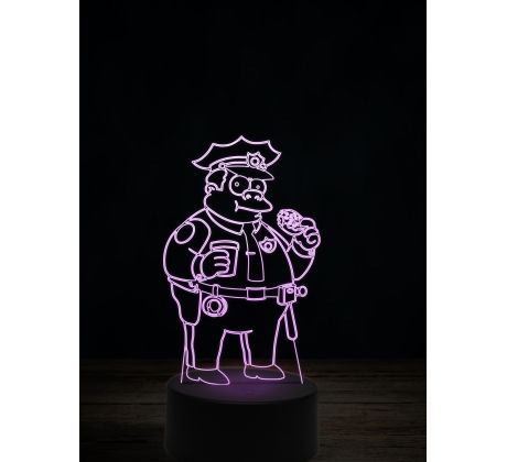Beling 3D lampa, Clancy Wiggum, 16 barevná, SP05