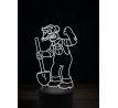 Beling 3D lampa, Groundskeeper Willie, 16 barevná, SP06