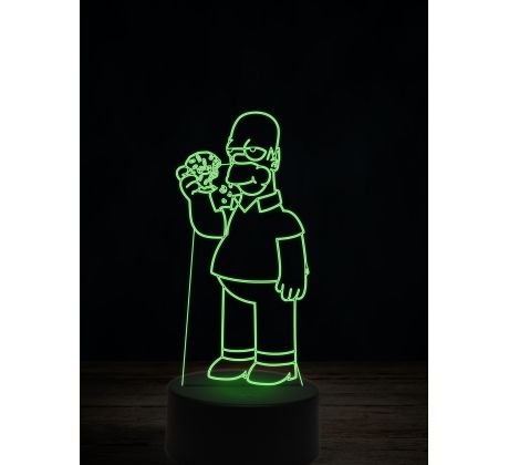 Beling 3D lampa, Homer Simpson, 16 barevná, SP07