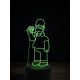 Beling 3D lampa, Homer Simpson, 16 barevná, SP07