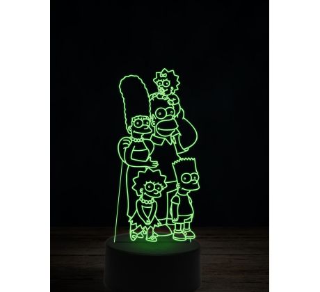Beling 3D lampa, Rodina Simpson 2, 16 barevná, SP20