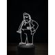 Beling 3D lampa, Tlustý Tony, 16 barevná, SP22