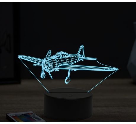 Beling 3D lampa, A6m zero plane, 16 barevná, LV03