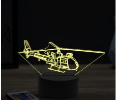 Beling 3D lampa, Aerospatiale Gazelle, 16 barevná, LV04