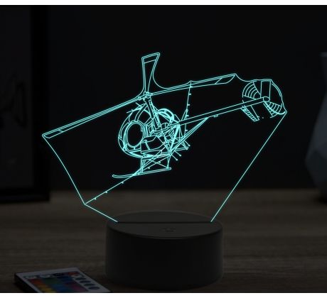 Beling 3D lampa, Agro helicopter, 16 barevná, LV06