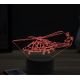 Beling 3D lampa, Agusta Westland AW169 helicopter, 16 barevná, LV08
