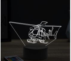 Beling 3D lampa, Airbus ec 145 helicopter, 16 barevná, LV09