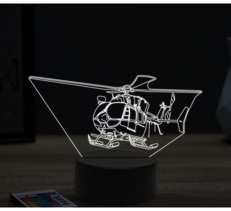 Beling 3D lampa, Airbus ec 145 helicopter, 16 barevná, LV09
