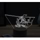 Beling 3D lampa, Airbus ec 145 helicopter, 16 barevná, LV09