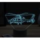Beling 3D lampa, Airbus H160 helicopter, 16 barevná, LV10