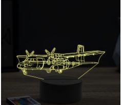 Beling 3D lampa, Aircraft Nord 262, 16 barevná, LV11