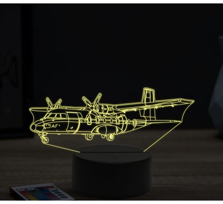 Beling 3D lampa, Aircraft Nord 262, 16 barevná, LV11