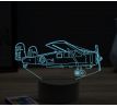 Beling 3D lampa, Airplane Max Holste MH 1521, 16 barevná, LV12