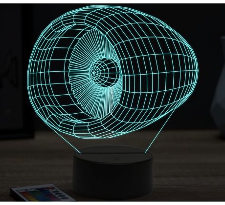 Beling 3D lampa, Airplane turbine, 16 barevná, LV13